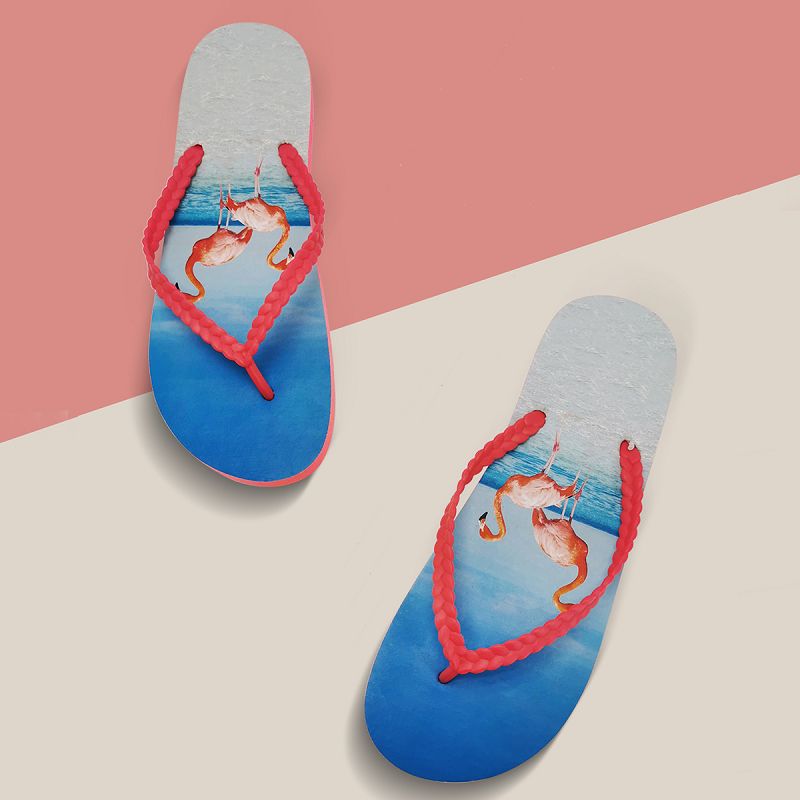 Casual couple flip flop