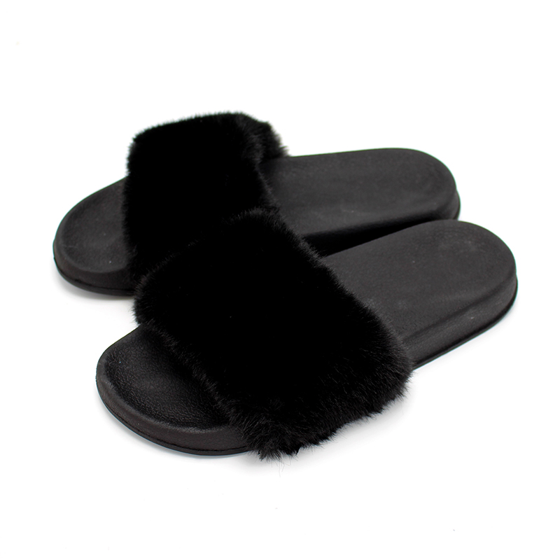 Faux Fur Slippers