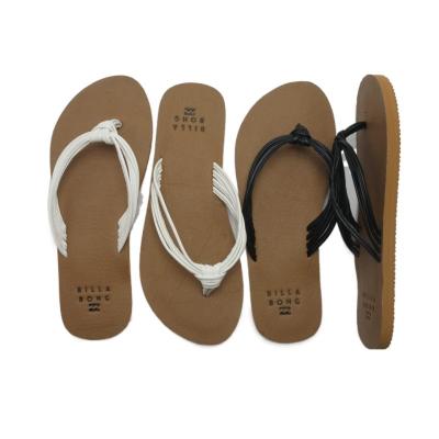 Leather flip flop